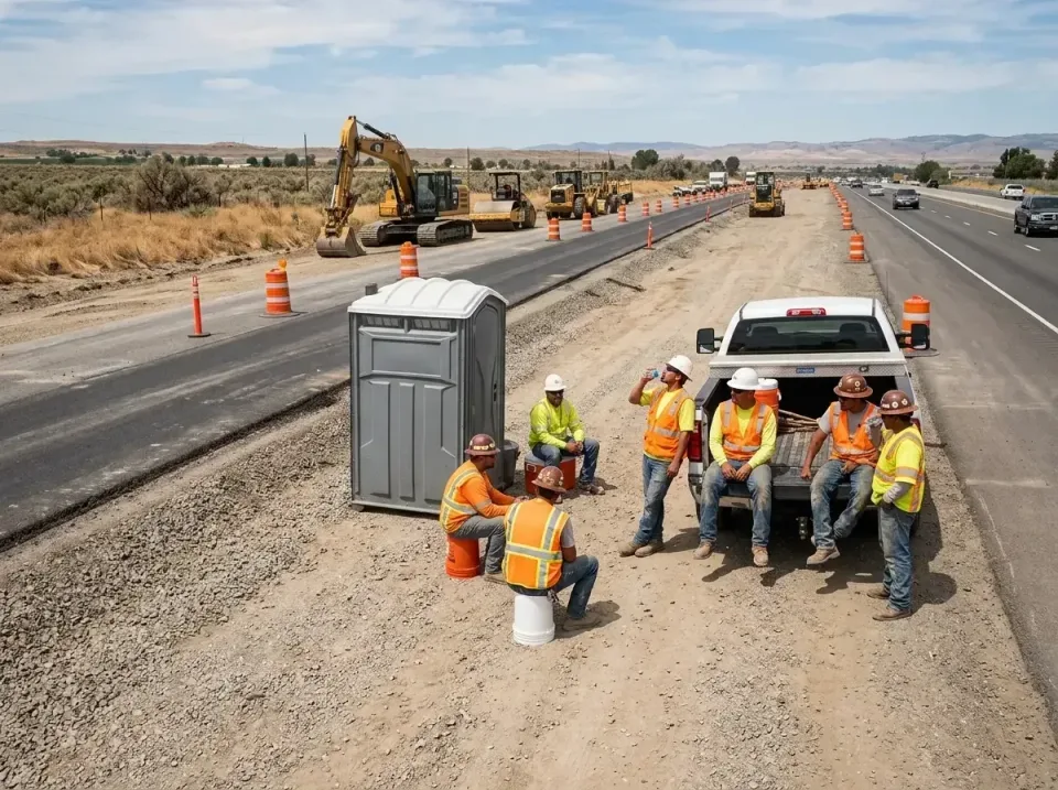 highway-road-construction-crew-007 — frequently asked questions, Porta Potty and Restroom Rentals in Healdsburg, CA